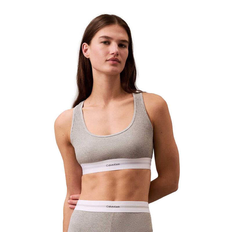 Calvin Klein Cotton Modal Stretch Rib Lightly Lined Bralette image number 0